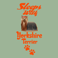 Sleeps With Yorkshire Terrier Urban Heavy T-shirt | Artistshot