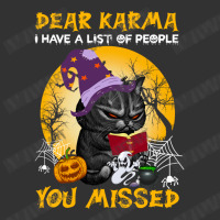 Black Cat Dear Karma I Have A List Of People You Missed Halloween Baby Bodysuit | Artistshot