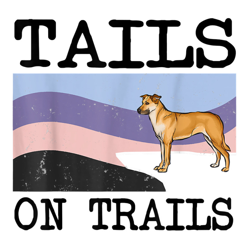 Chinook Tails On Trails Funny Dog Hiking T Shirt Take Out Paper Bag - 14 X 10 X 15 1/2 | Artistshot