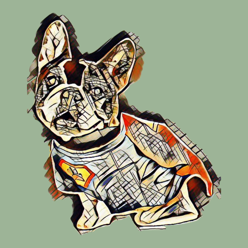 Cute French Bulldog Breed Dog Wearing A Super Hero Costume Over White Urban Sweatpant | Artistshot