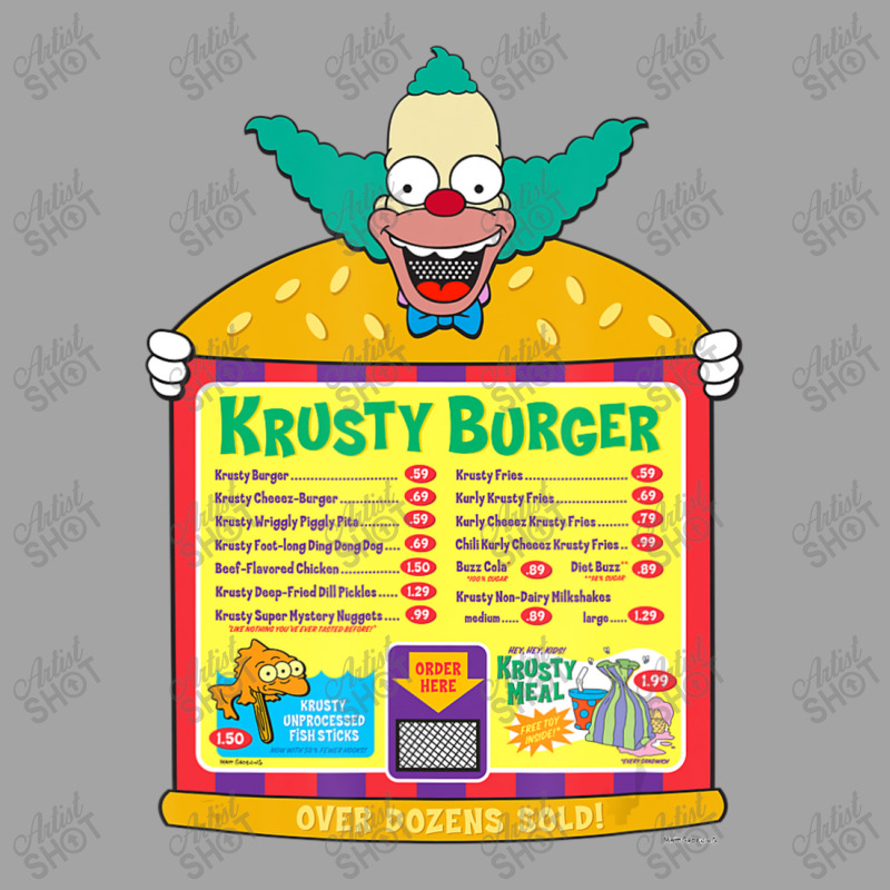 The Simpsons Krusty The Clown Krusty Burger Menu Foam Trucker Hat by longdanouj | Artistshot