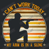 Cant Work Today My Arm Is In A Sling Funny Hunting Deer Hunter Crewneck Sweatshirt | Artistshot