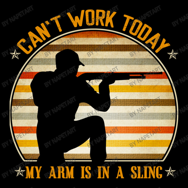 Cant Work Today My Arm Is In A Sling Funny Hunting Deer Hunter Fleece Short by NapetArt | Artistshot