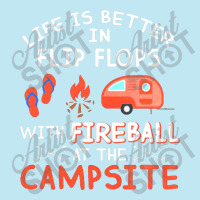 Campsite Life Is Better In Flip Flops With Fireball At The Campsite Urban Heavy T-shirt | Artistshot