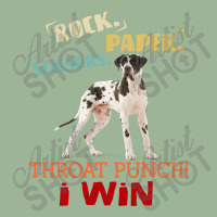 Rock Paper Scissors Throat Punch I Win Dog Retro Vintage Pointer Urban Heavy T-shirt | Artistshot