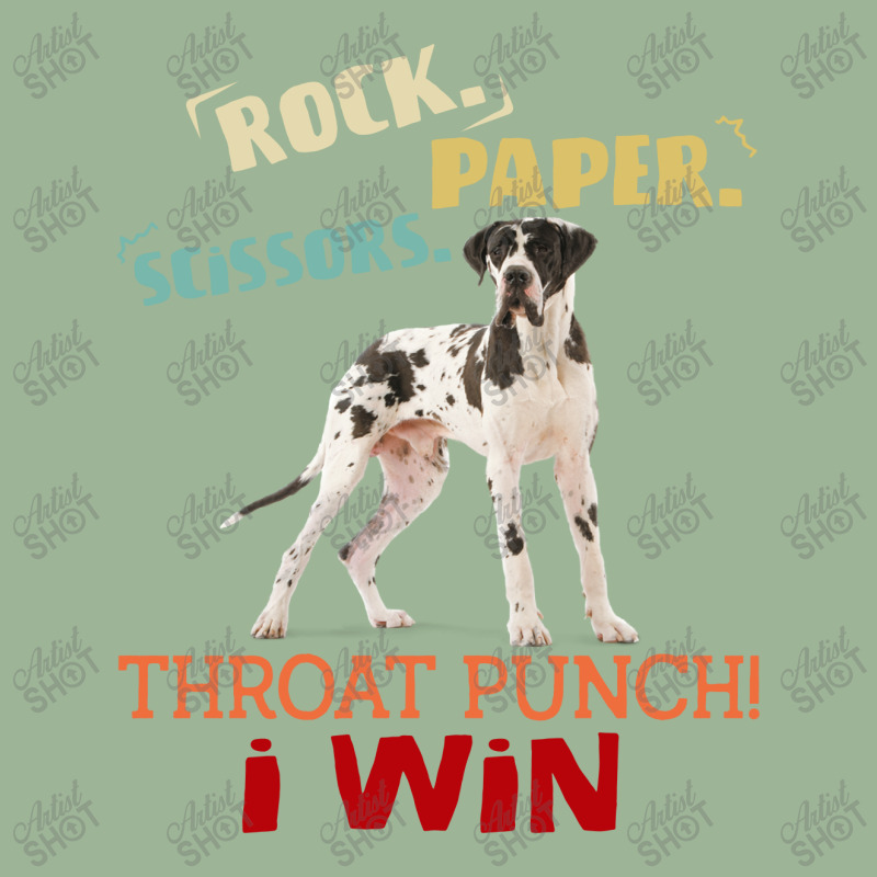 Rock Paper Scissors Throat Punch I Win Dog Retro Vintage Pointer Urban Heavy T-shirt | Artistshot