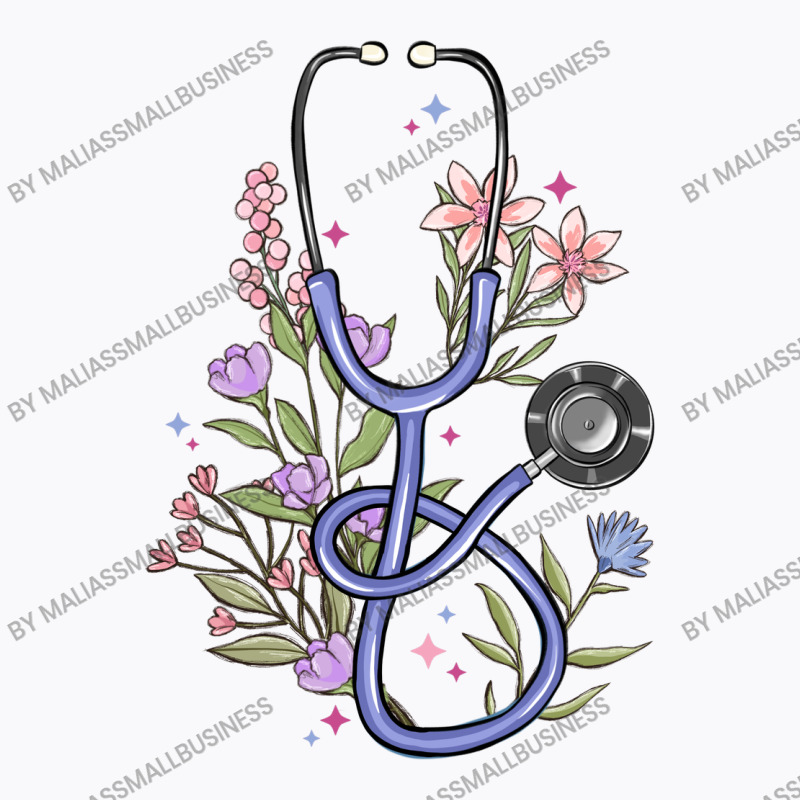 Floral Stethoscope T-shirt | Artistshot