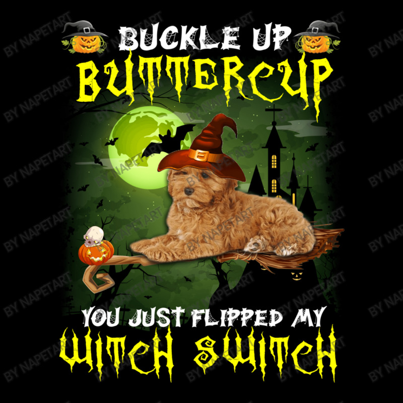 Cockapoo Buckle Up Buttercup You Just Flipped My Witch Switch Men's Long Sleeve Pajama Set | Artistshot