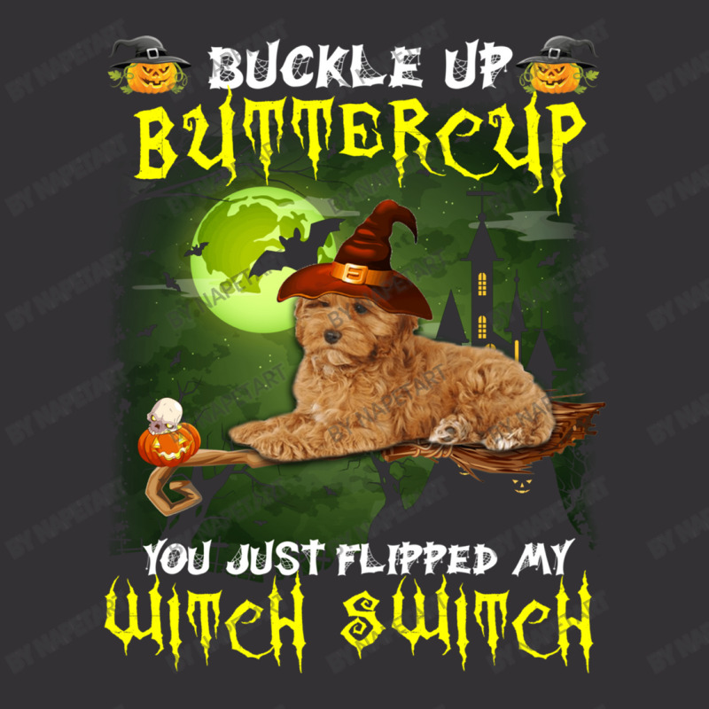 Cockapoo Buckle Up Buttercup You Just Flipped My Witch Switch Vintage Short | Artistshot