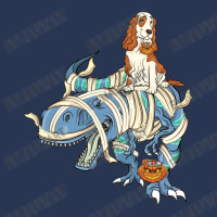 Cocker Spaniel Riding Dinosaur Halloween Dog Ladies Denim Jacket | Artistshot