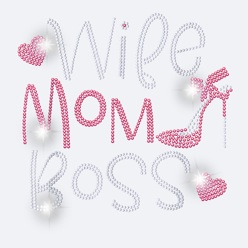 Wife Mom Boss Bling Rhinestone Funny Birthday Party Gift T Shirt Trucker Cap by RolaLuken | Artistshot