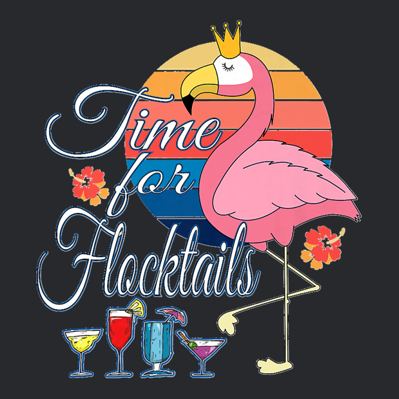 Time For Flocktails Retro Pink Flamingo Drinking Bird Puns Premium Trucker Cap by EaglesonBonnie | Artistshot