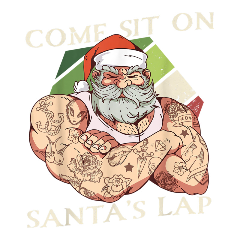 Come Sit On Santa's Lap Funny Santa Claus Christmas Beard Cub Paper Bag - 8 X 4 1/2 X 10 1/4 | Artistshot