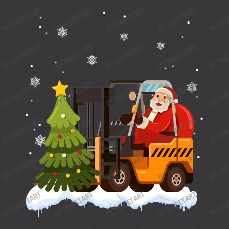 Forklift Driver Operator Santa Claus Teamster Christmas Ladies Curvy T-Shirt by NapetArt | Artistshot