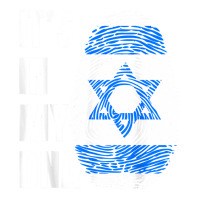 Fingerprint Dna Biometry Israel Flag T Shirt Take Out Paper Bag - 14 X 10 X 15 1/2 | Artistshot