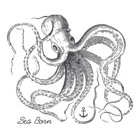 Vintage Black Octopus Marine Biologist Ocean Sea Life 5 Take Out Paper Bag - 14 X 10 X 15 1/2 | Artistshot