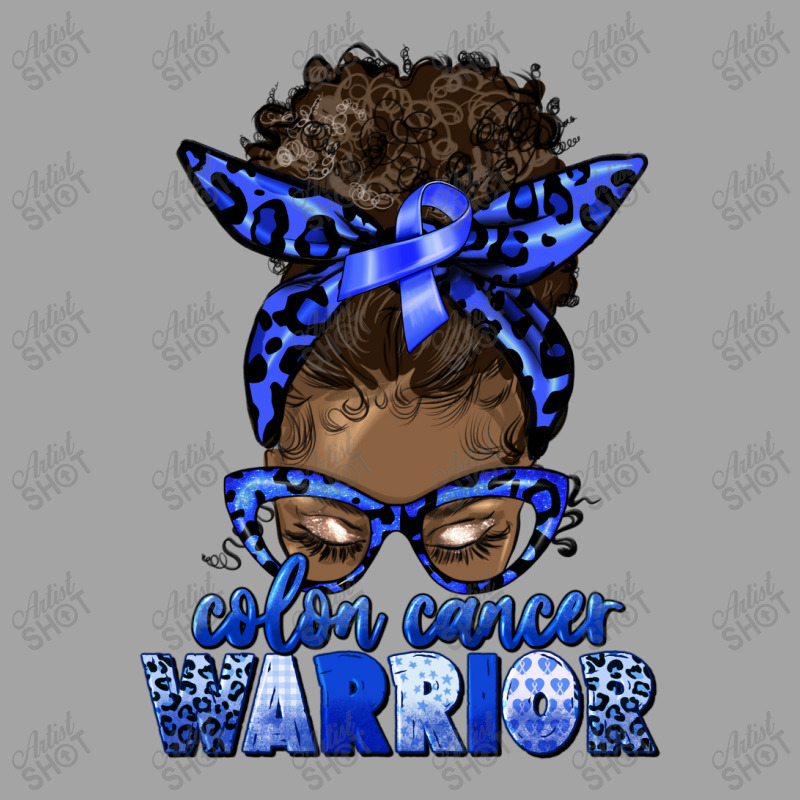 Colon Cancer Warrior Afro Messy Bun Foam Trucker Hat | Artistshot