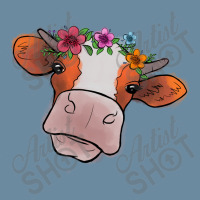 Cow With Flowers Urban Heavy T-shirt | Artistshot