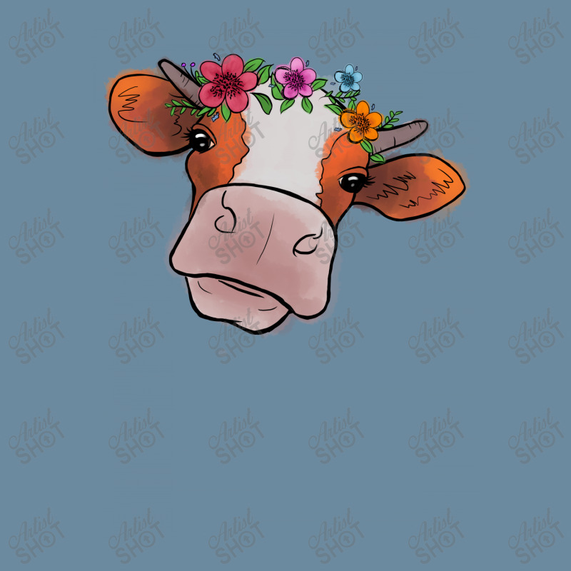 Cow With Flowers Urban Heavy T-shirt | Artistshot