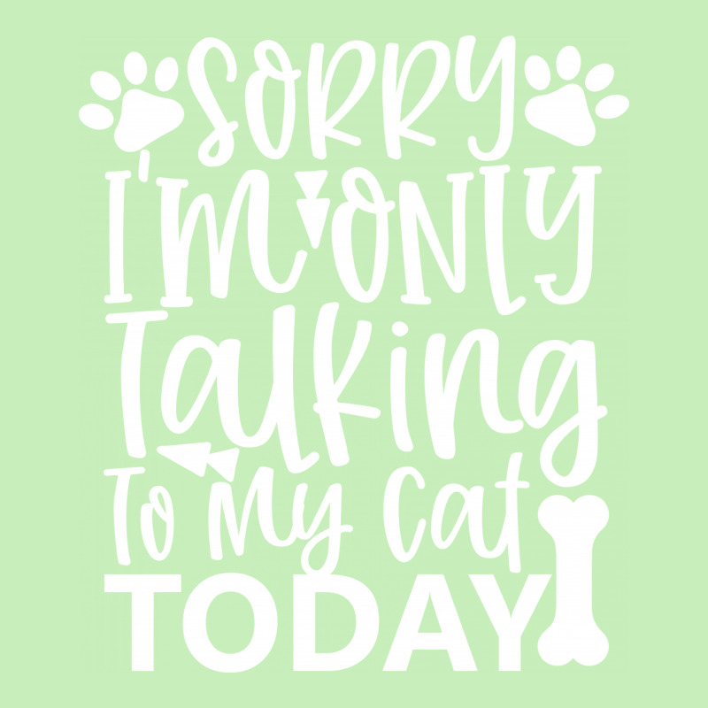 Sorry I M Only Talking To My Cat Today White Urban Heavy T-shirt | Artistshot