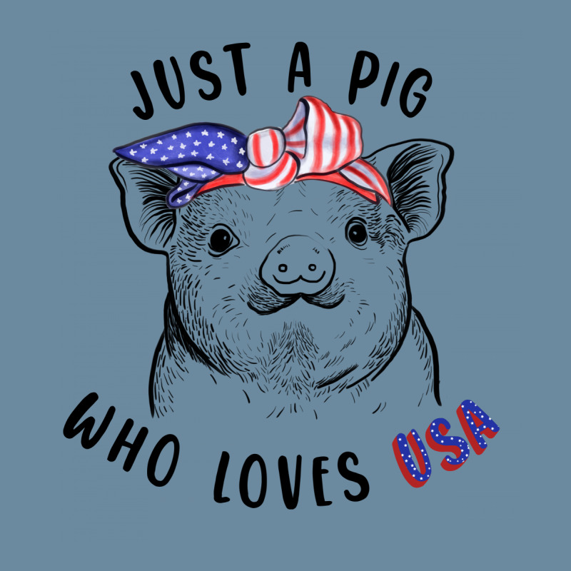 Just A Pig Who Loves Usa Urban Heavy T-shirt by autlu2024 | Artistshot