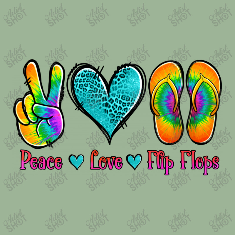 Peace Love Flips Flops Urban Heavy T-shirt | Artistshot