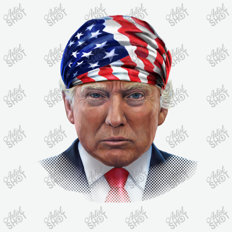 President Donald Trump In Flag Of Usa Head Wrap Shirts Urban Pullover Hoodie | Artistshot