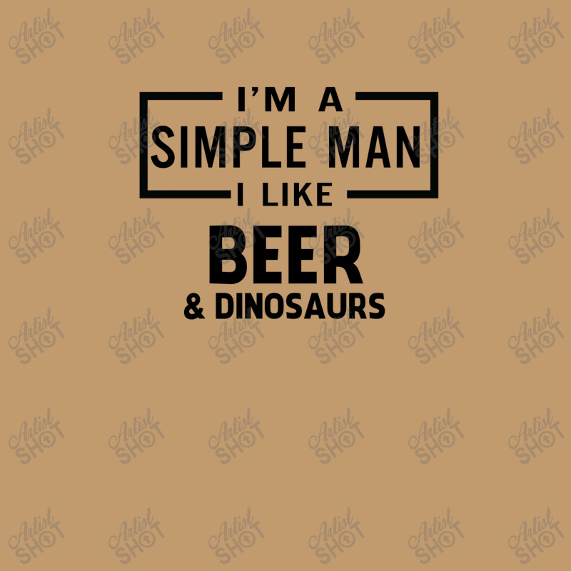 I'm A Simple Man I Like Beer And Dinosaur Urban Pullover Hoodie | Artistshot