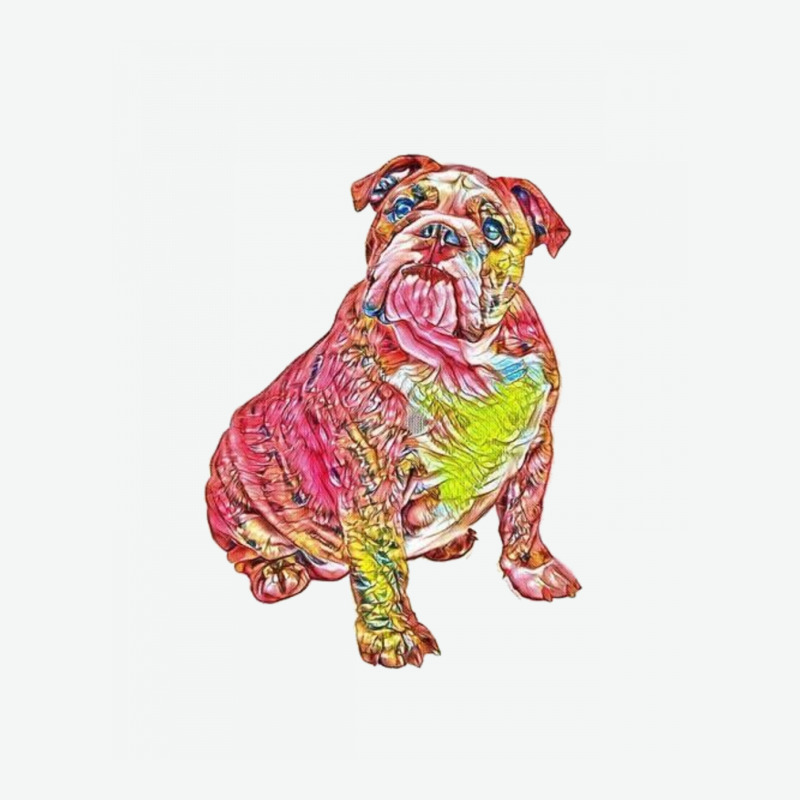 A Cute Bulldog Sitting And Lo Urban Pullover Hoodie | Artistshot