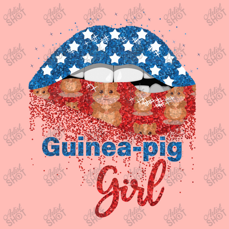 Guinea Pig Girl Pretty American Flag Sexy Biting Lip 4th Of July Usa A Urban Pullover Hoodie | Artistshot