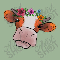 Cow With Flowers Urban Pullover Hoodie | Artistshot