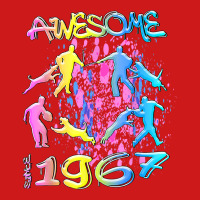 Awesome Since 1967. Agility Dog Training Graffiti Design T Shirt Baseball Cap | Artistshot