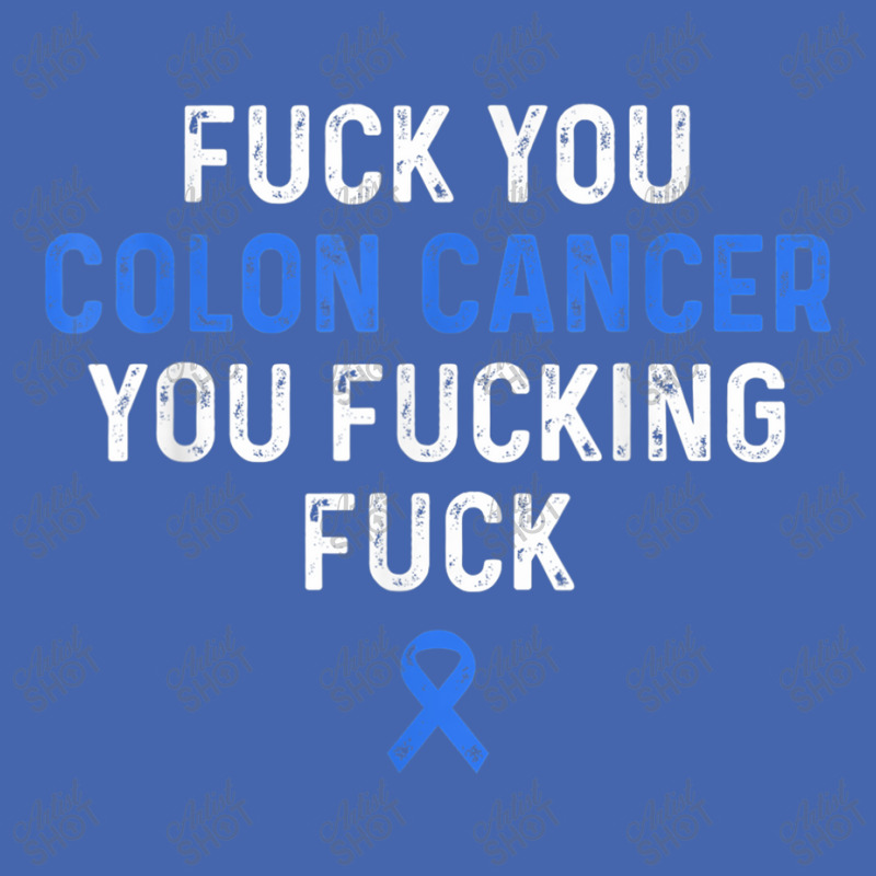 Fuck Colon Cancer Funny Awareness Blue Ribbon Women & Men Mesh cap by LaytonDesign | Artistshot