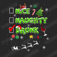 Nice Naughty Drunk Check Funny Christmas Cute Gifts Men's T-shirt Pajama Set | Artistshot