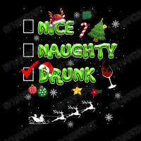 Nice Naughty Drunk Check Funny Christmas Cute Gifts Men's 3/4 Sleeve Pajama Set | Artistshot