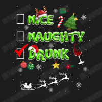 Nice Naughty Drunk Check Funny Christmas Cute Gifts Hoodie & Jogger Set | Artistshot