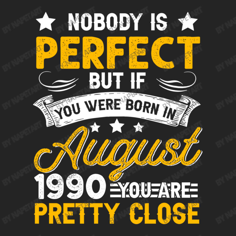 Nobody Is Perfect August 1990 Leo Virgo 3/4 Sleeve Shirt | Artistshot