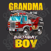 Grandma Of Birthday Boy Matching Family Fireman Firetruck  Grandma Vintage Short | Artistshot