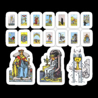 Tarot Card Sticker Set Major Arcana The Hermit Eleven Piece Pack 45474 Camo Snapback | Artistshot