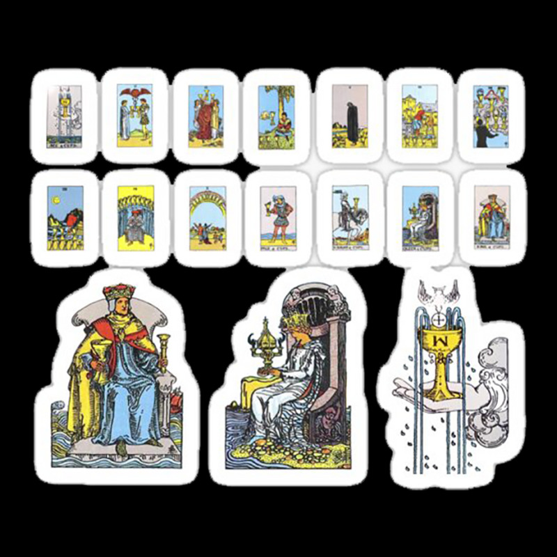 Tarot Card Sticker Set Major Arcana The Hermit Eleven Piece Pack 45474 Camo Snapback | Artistshot