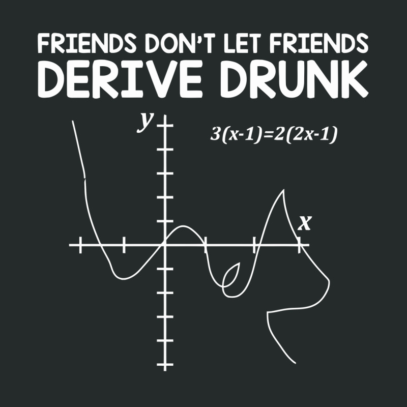 Friends Don't Let Friends Drink And Derive Women's Triblend Scoop T-shirt by nur456 | Artistshot