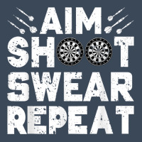 Darts Aim Shoot Swear Repeat Dartboard Funny Dart Player T Shirt Flat Bill Snapback Cap | Artistshot