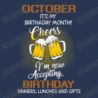 October It's My Birthday Month Cheers Men Denim Jacket | Artistshot