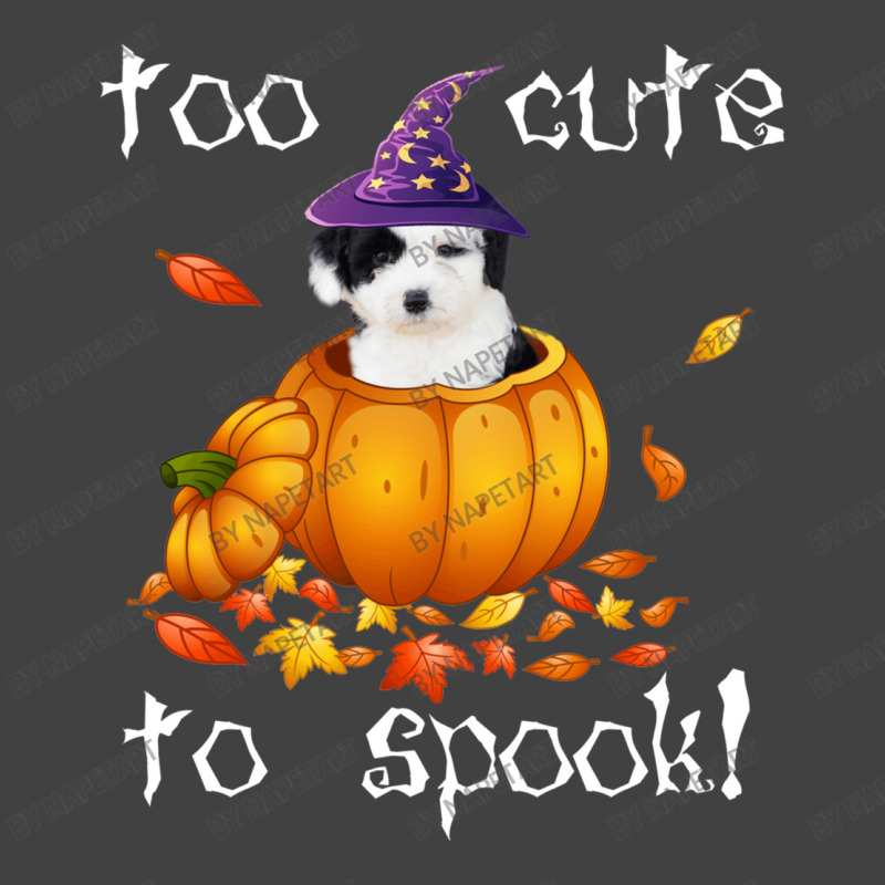 Old English Sheepdog Too Cute To Spook Halloween Dog Vintage T-shirt | Artistshot