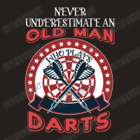 Old Man And Darts Father's Day Dart Player Tank Top | Artistshot