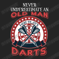 Old Man And Darts Father's Day Dart Player 3/4 Sleeve Shirt | Artistshot