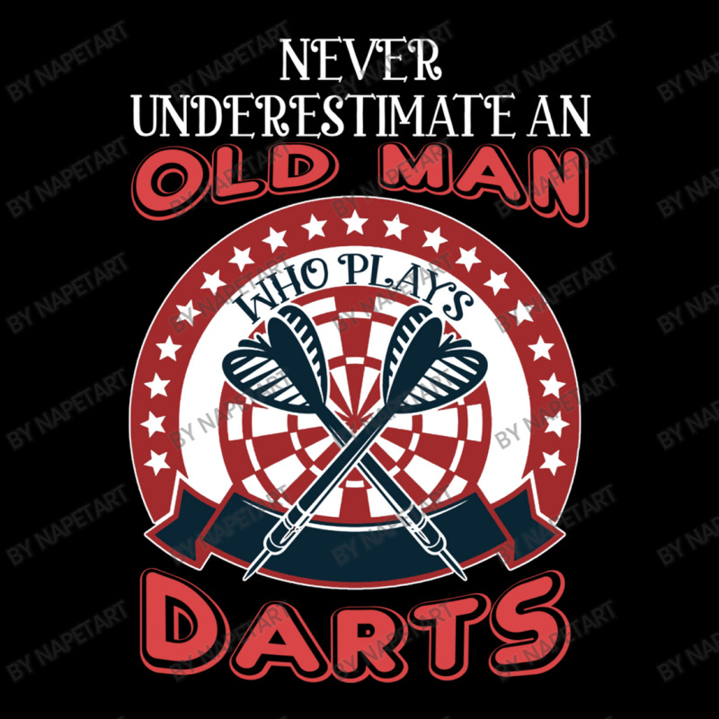 Old Man And Darts Father's Day Dart Player Men's Long Sleeve Pajama Set | Artistshot