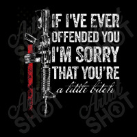 If I've Ever Offended You I'm Sorry American Flag (on Back) Pocket T-shirt | Artistshot