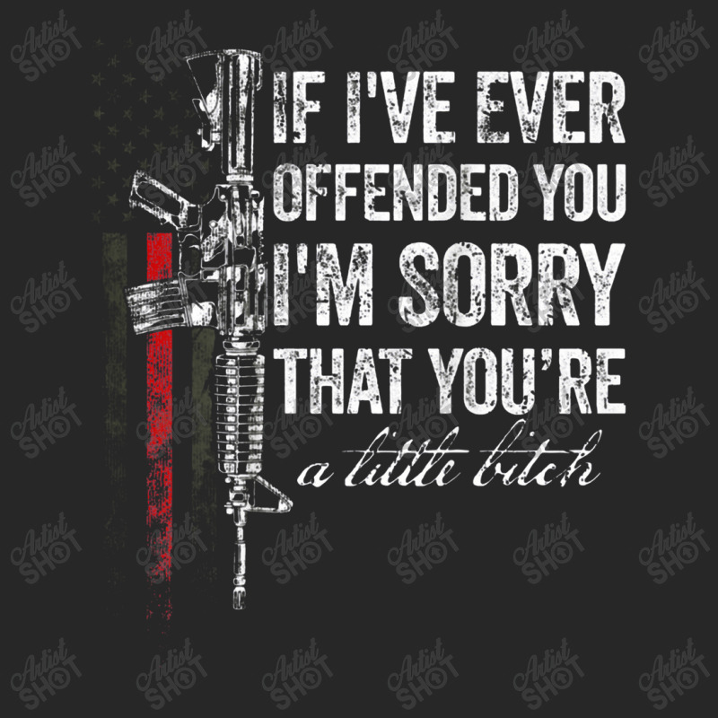 If I've Ever Offended You I'm Sorry American Flag (on Back) Men's T-shirt Pajama Set | Artistshot