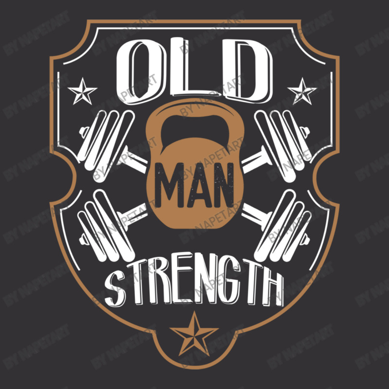 Old Man Strength Gym Father's Day Vintage Hoodie | Artistshot